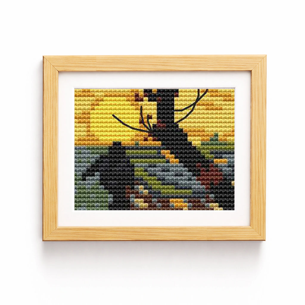 Mini "The Sower with Setting Sun" by Vincent Van Gogh.